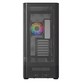 PC skriňa MODECOM VOLCANO AQ400 ARGB MIDI čierna — MODECOM MC-A-AQ400-4FA-B