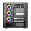 PC skriňa MODECOM VOLCANO AQ400 ARGB MIDI čierna — MODECOM MC-A-AQ400-4FA-B