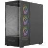 PC skriňa MODECOM VOLCANO AQ400 ARGB MIDI čierna — MODECOM MC-A-AQ400-4FA-B