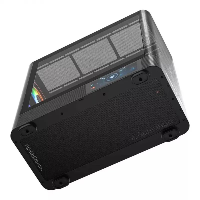 PC skriňa MODECOM VOLCANO AQ400 ARGB MIDI čierna — MODECOM MC-A-AQ400-4FA-B