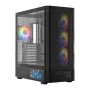 PC skriňa MODECOM VOLCANO AQ400 ARGB MIDI čierna — MODECOM MC-A-AQ400-4FA-B