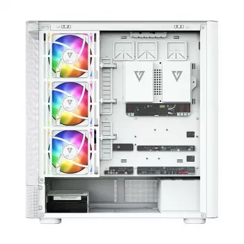 MODECOM VOLCANO AQ400 ARGB MIDI Tower počítačová skriňa, biela