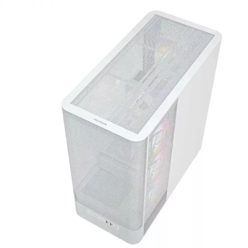 MODECOM VOLCANO AQ400 ARGB MIDI Tower počítačová skriňa, biela