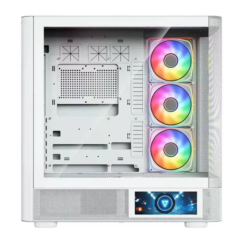 MODECOM VOLCANO AQ400 ARGB MIDI Tower počítačová skriňa, biela