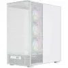 MODECOM VOLCANO AQ400 ARGB MIDI Tower počítačová skriňa, biela