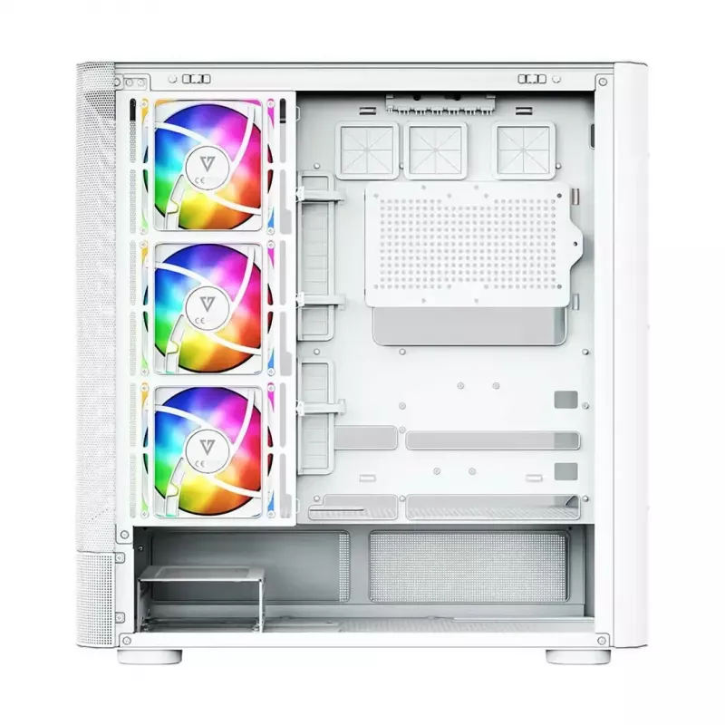 MODECOM VOLCANO AQ400 ARGB MIDI Tower počítačová skriňa, biela
