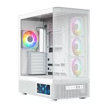 MODECOM VOLCANO AQ400 ARGB MIDI Tower počítačová skriňa, biela