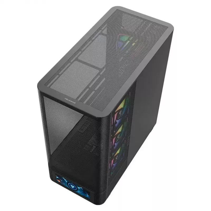 Počítačová skriňa MODECOM VOLCANO AQ500 ARGB MIDI čierna