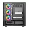 Počítačová skriňa MODECOM VOLCANO AQ500 ARGB MIDI čierna