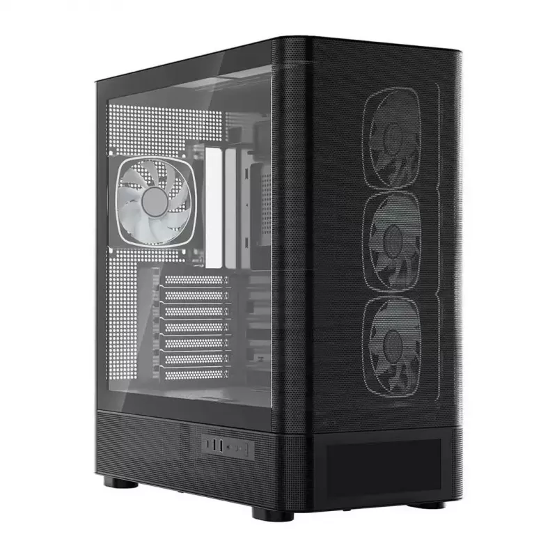 Počítačová skriňa MODECOM VOLCANO AQ500 ARGB MIDI čierna
