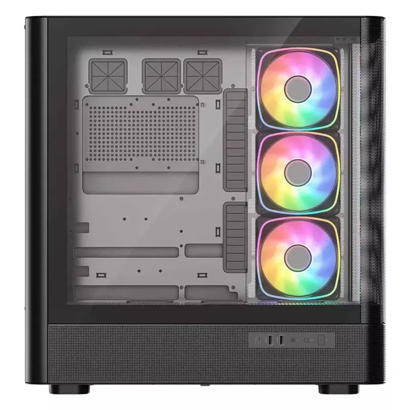 Počítačová skriňa MODECOM VOLCANO AQ500 ARGB MIDI čierna