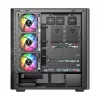 Počítačová skriňa MODECOM VOLCANO AQ500 ARGB MIDI čierna