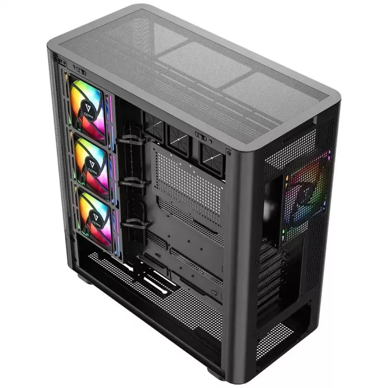 Počítačová skriňa MODECOM VOLCANO AQ500 ARGB MIDI čierna