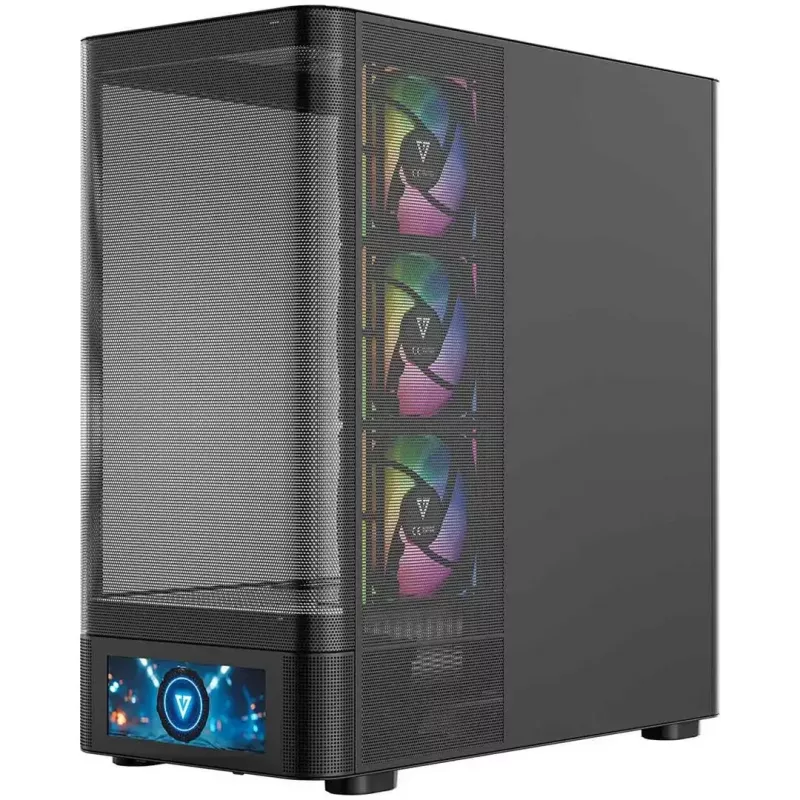 Počítačová skriňa MODECOM VOLCANO AQ500 ARGB MIDI čierna