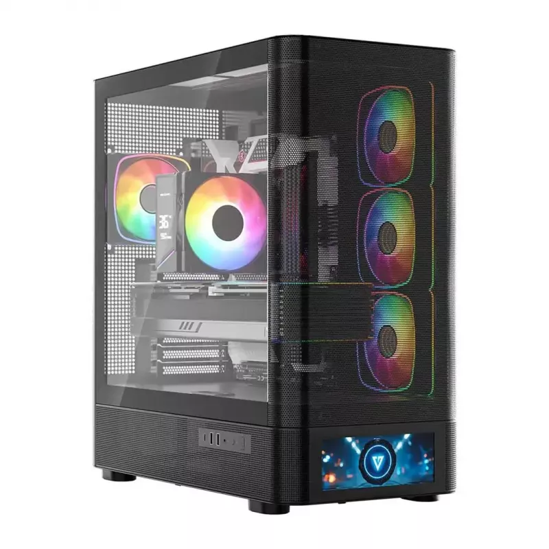 Počítačová skriňa MODECOM VOLCANO AQ500 ARGB MIDI čierna