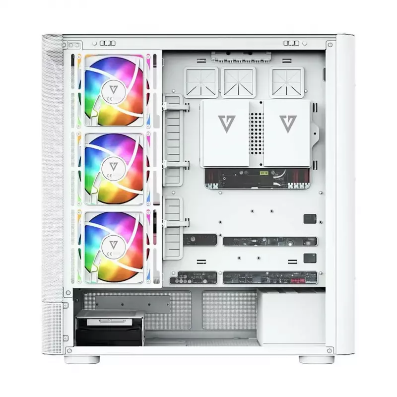 Počítačová skriňa MODECOM VOLCANO AQ500 ARGB MIDI biela