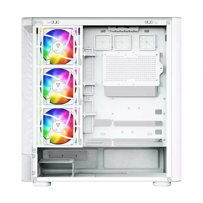 Počítačová skriňa MODECOM VOLCANO AQ500 ARGB MIDI biela