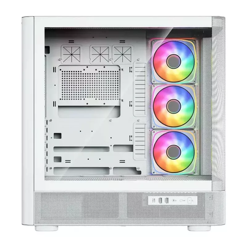 Počítačová skriňa MODECOM VOLCANO AQ500 ARGB MIDI biela