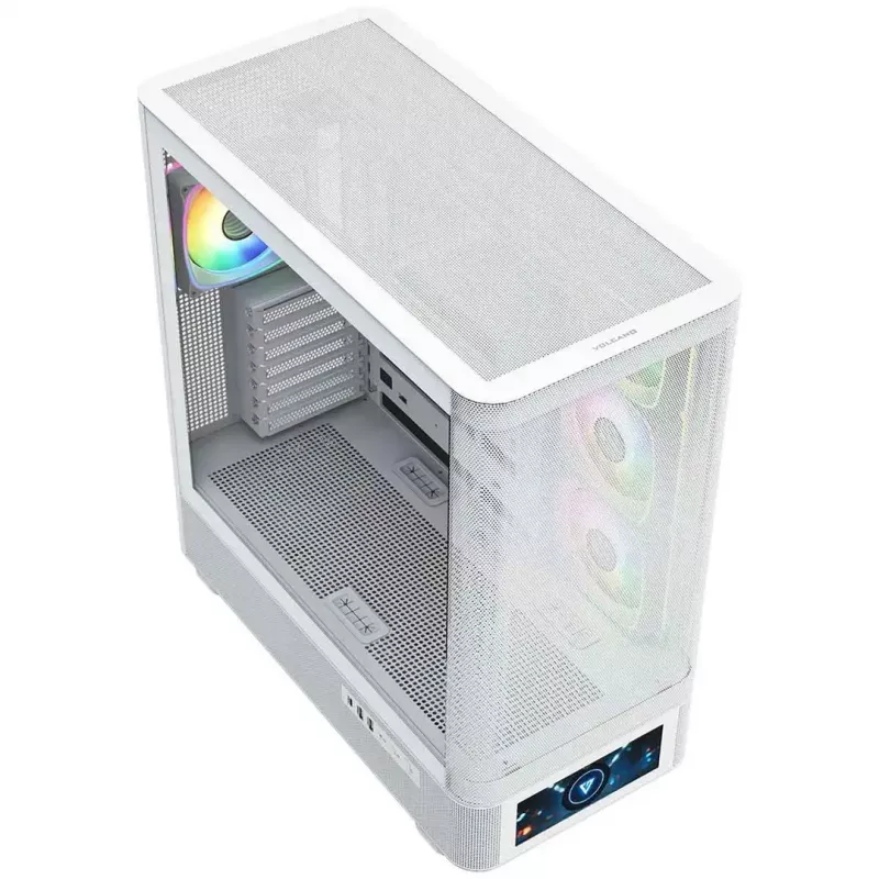 Počítačová skriňa MODECOM VOLCANO AQ500 ARGB MIDI biela