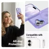 Crong Hybrid Matte Magnetic MagSafe puzdro pre iPhone 17 — priesvitná levanduľová, PC+TPU