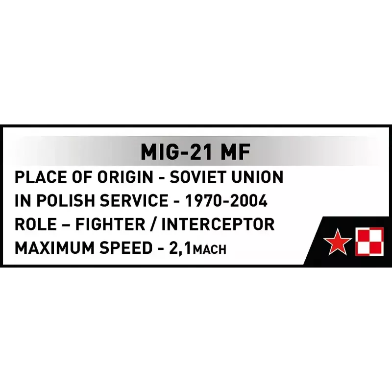 Stavebnica Cobi MiG-21 MF 381 diel — hračkársky model na skladanie