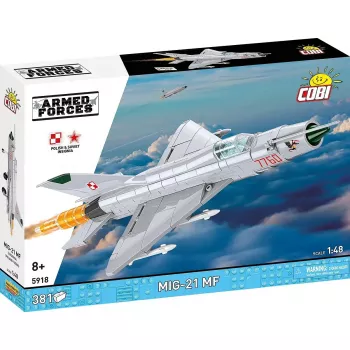 Stavebnica Cobi MiG-21 MF 381 diel — hračkársky model na skladanie