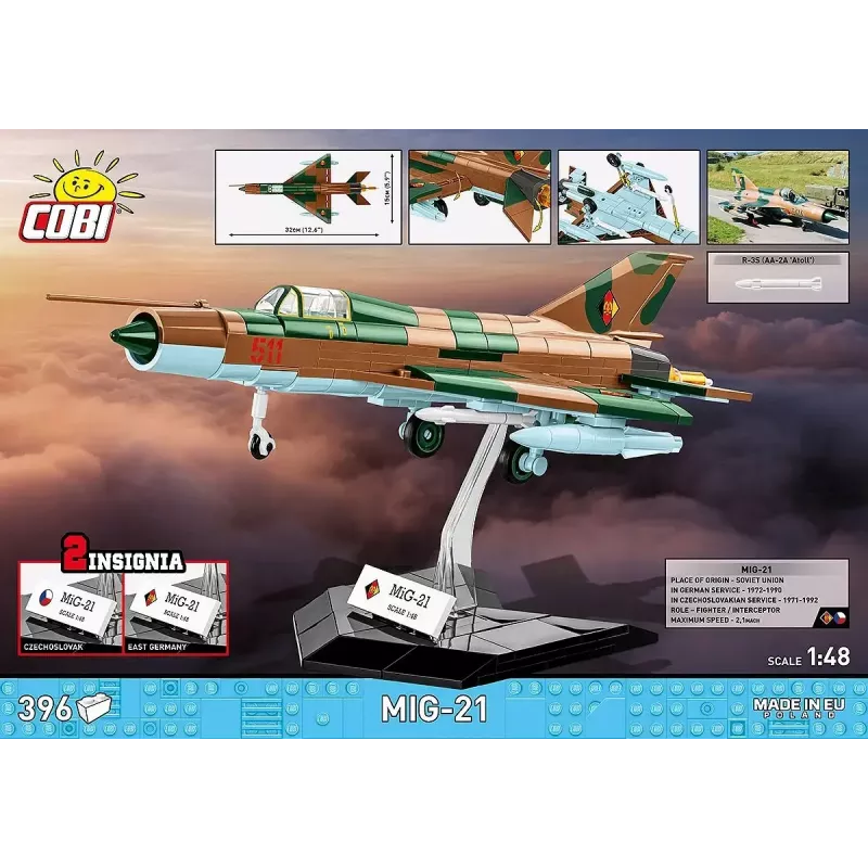 Stavebnica Cobi MiG-21 396 diel — Cobi Blocks