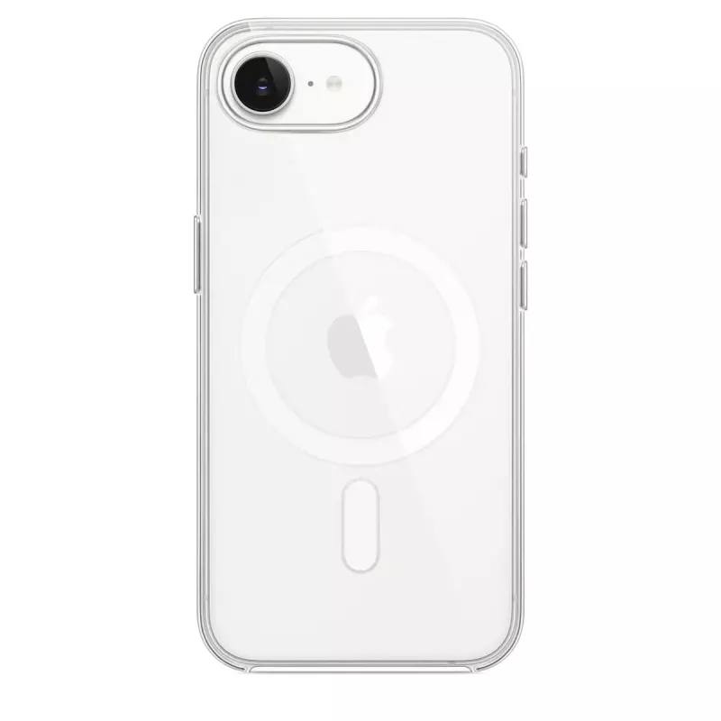 Priehľadné ochranné puzdro pre Apple iPhone 17e – transparentné PC puzdro, MagSafe, pre 6,1