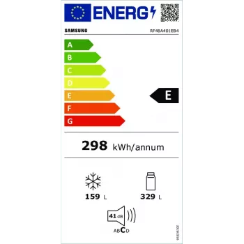Samsung RF48A401EB4/EO Side-by-Side chladnička voľne stojaca 488 L čierna