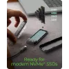 ICY BOX M.2 NVMe SSD puzdro s USB 3.2 Gen 2 Type-C a RGB osvetlením
