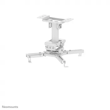 Stropný držiak projektora Neomounts CL25-530WH1 — plne pohyblivý, max. zaťaženie 45 kg, výška 25,5 cm, biely