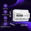 Trojfázový elektromer na DIN lištu QOLTEC 50978 — 400 V, 100 A