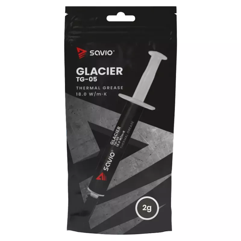 Teplovodivá pasta SAVIO TG-05 2g — tepelná vodivosť 18 W/m·K, 2 ml