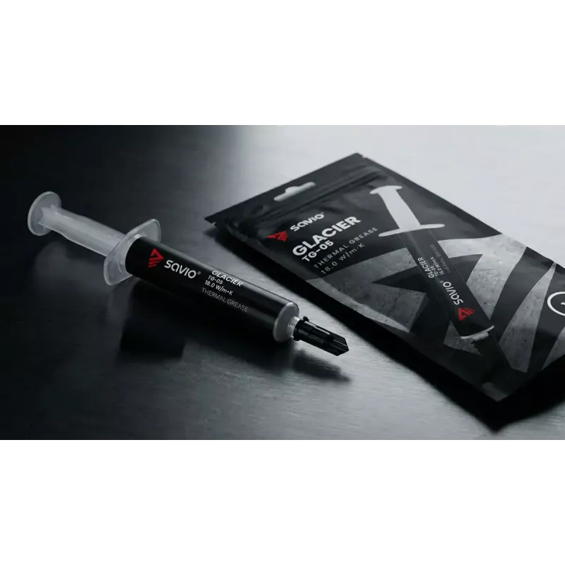 Teplovodivá pasta SAVIO TG-05 2g — tepelná vodivosť 18 W/m·K, 2 ml