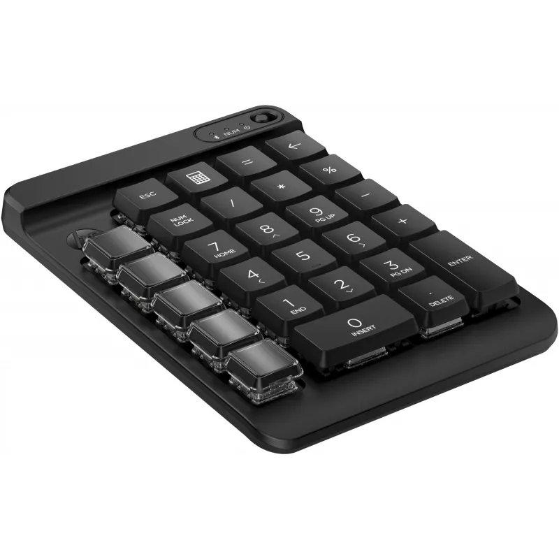 HP 430 programovateľná bezdrôtová numerická klávesnica, bezdrôtová, Bluetooth, mechanická, čierna