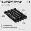 HP 430 programovateľná bezdrôtová numerická klávesnica, bezdrôtová, Bluetooth, mechanická, čierna