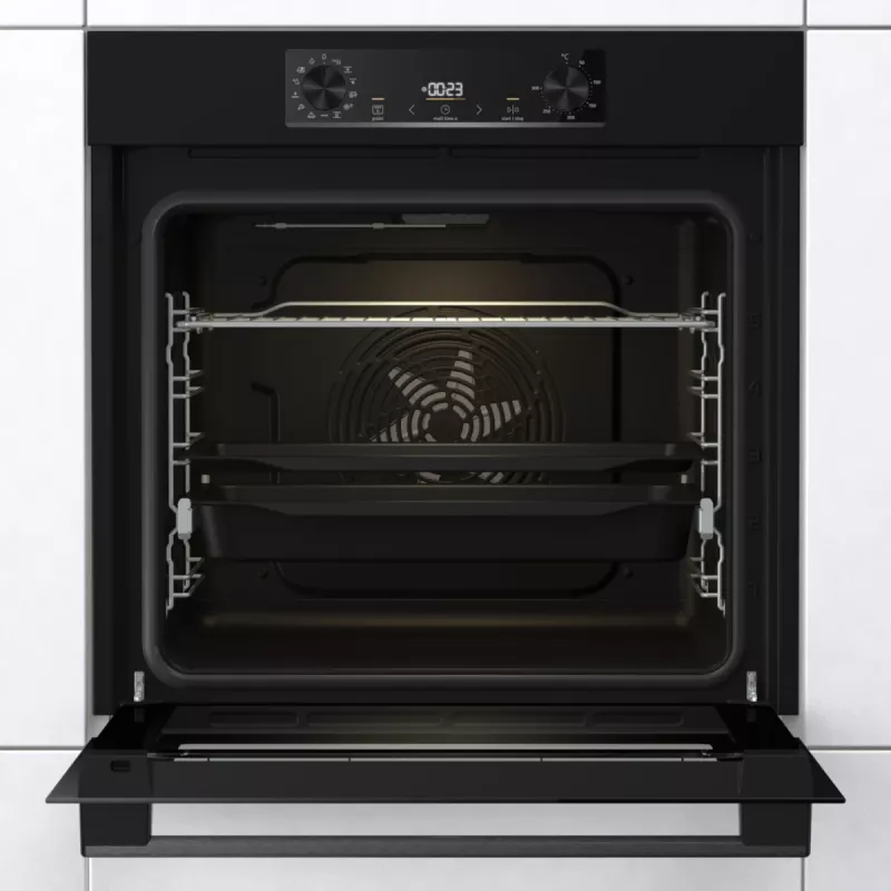 Gorenje elektrická rúra BOS6737E06B RAL9005, veľká, elektrická, 77 l, 77 l, 2300 W, 300 °C