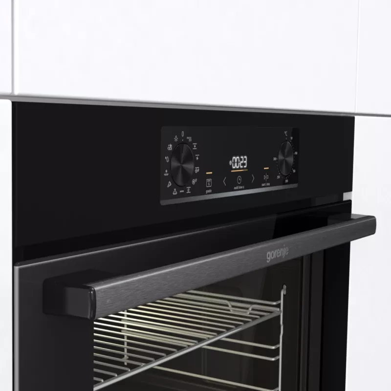 Gorenje elektrická rúra BOS6737E06B RAL9005, veľká, elektrická, 77 l, 77 l, 2300 W, 300 °C