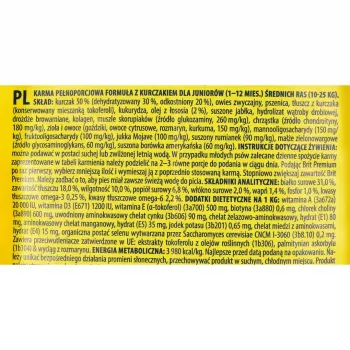 Brit Premium by Nature Junior Medium Chicken suché krmivo pre psov 15 kg