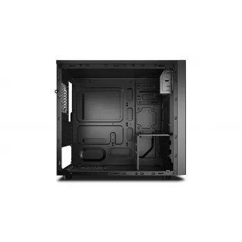 PC skriňa DeepCool Matrexx 30 SI Mini Tower — Micro ATX/Mini-ITX, 3x3,5 palcov + 2x2,5 palcov pozície, 25 cm GPU, 15,1 cm CPU chladič, napájací zdroj hore, čierna