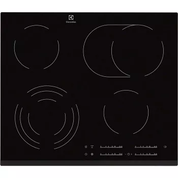 Electrolux EHF6547FXK varná doska čierna vstavaná 4 zóny