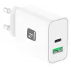 Techly IPW-USB-30WACG mobilná nabíjačka univerzálna biela AC rýchle nabíjanie interiér