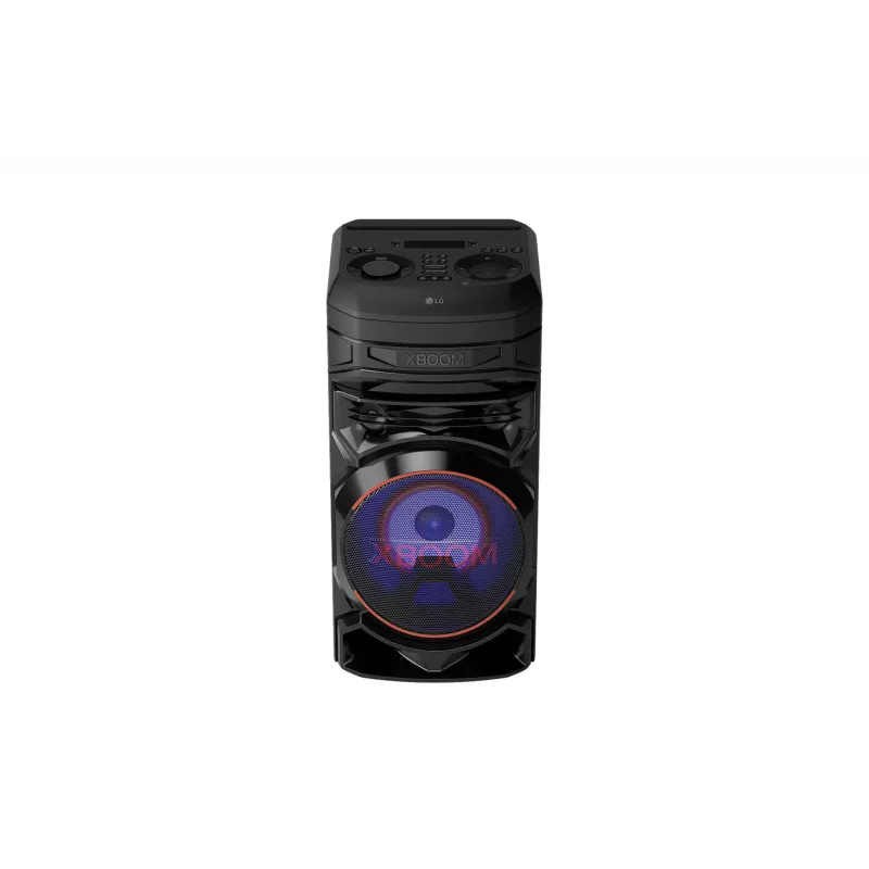 Párty reproduktor LG XBOOM RNC5 — 2.0 kanály, 2-pásmový, Bluetooth 4.0 (AAC/SBC), USB-A, FM, RGB LED, 13,8 kg