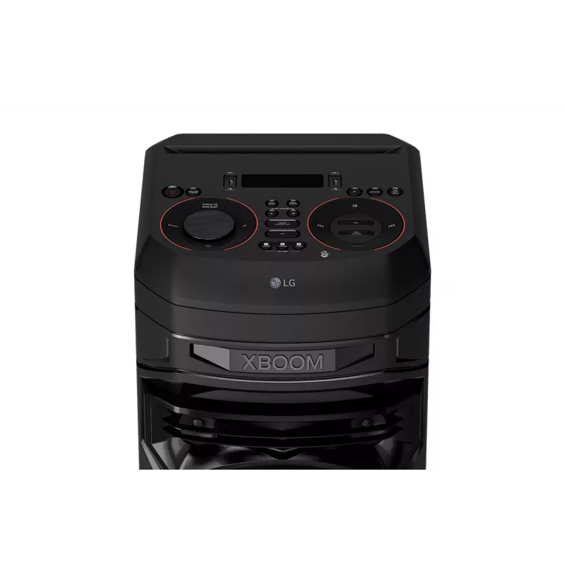 Párty reproduktor LG XBOOM RNC5 — 2.0 kanály, 2-pásmový, Bluetooth 4.0 (AAC/SBC), USB-A, FM, RGB LED, 13,8 kg