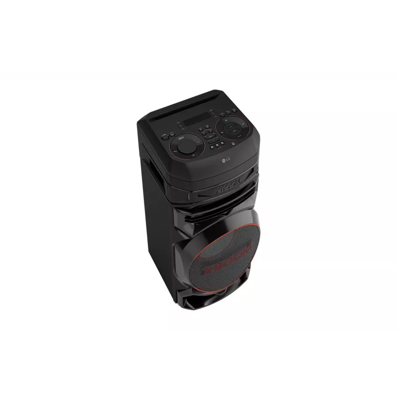 Párty reproduktor LG XBOOM RNC5 — 2.0 kanály, 2-pásmový, Bluetooth 4.0 (AAC/SBC), USB-A, FM, RGB LED, 13,8 kg