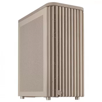 PC skriňa ASUS ProArt PA401 Wood Mesh PWM Béžová — ATX, drevo, 2×160 mm predné, 1×120 mm zadné, 2×3,5