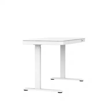Elektricky výškovo nastaviteľný stôl ActiveJet ET119W-C 140x70 cm, zdvih 50 cm, nosnosť 45 kg, biela