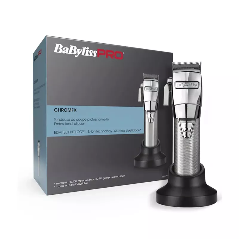 BaByliss CHROMFX FX8700E bezdrôtový zastrihávač vlasov, chróm