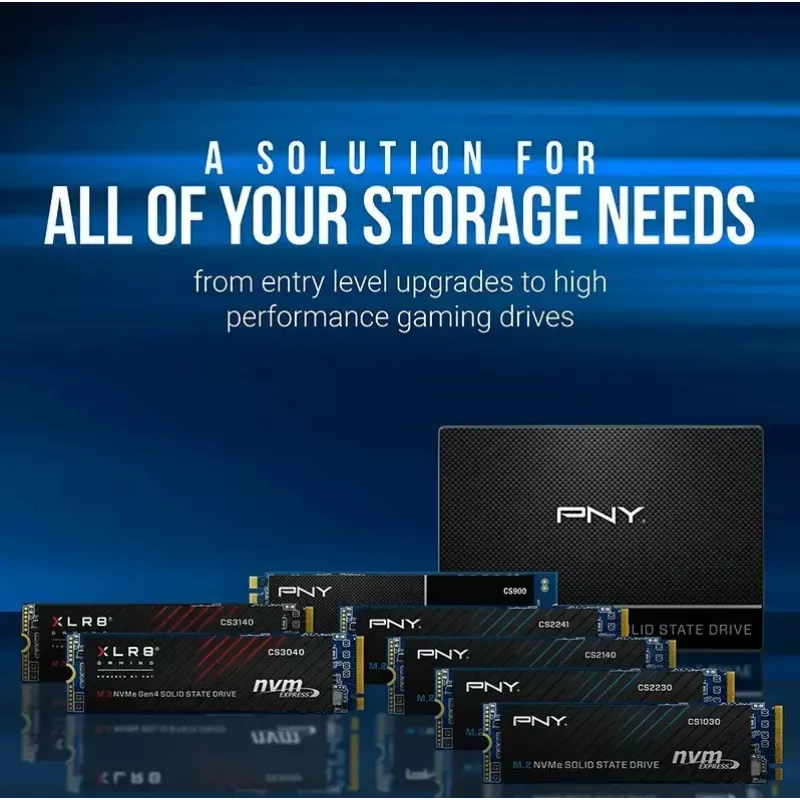 Interné SSD PNY M.2 2280 512 GB M280CS2241-512-BLK, SATA/NVMe nešpecifikované