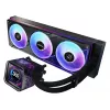 Sada kvapalinového chladenia ASRock Phantom Gaming 360 LCD — 120-mm ventilátory, LGA1700/AM5/AM4, čierna